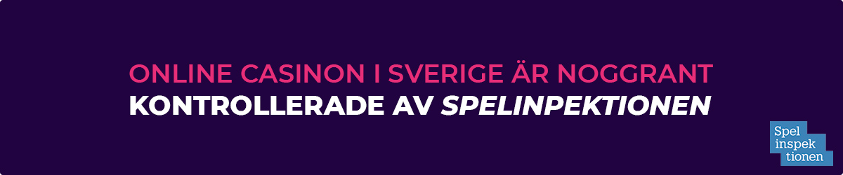 Online casinon i Sverige kontrolleras av Spelinspektionen Online casinon i Sverige kontrolleras av Spelinspektionen