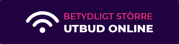 Större utbud online Större utbud online